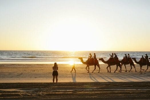 Cash loans Western Australia over a sunset camel ride at Cable Beach